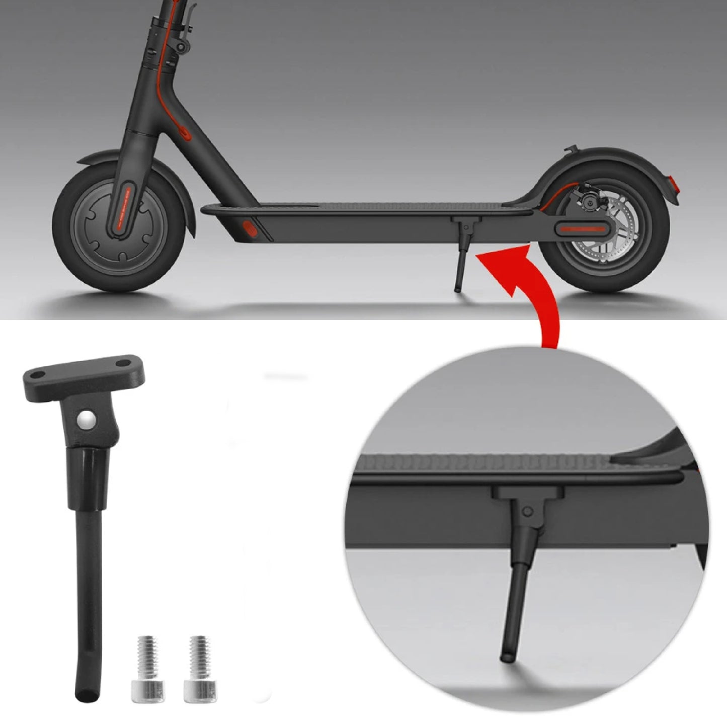 Pata De Apoyo Soporte Scooter Xiaomi M365/Pro Y Similares