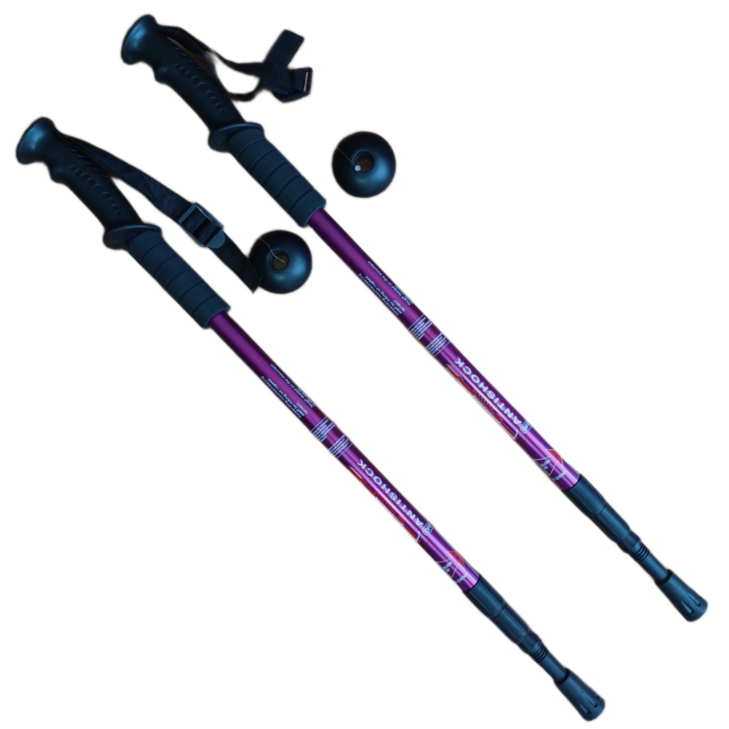 Pack 2 Bastones Trekking Palos Senderismo 3 Tramos Antishock