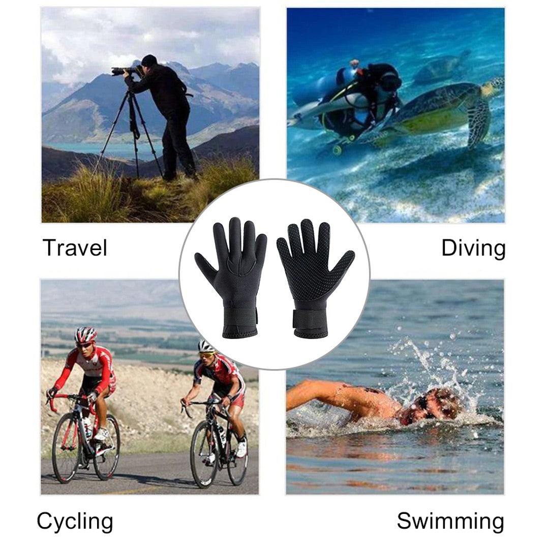 Guantes Neopreno 3mm Buceo Calidos Resitentes Ajustables