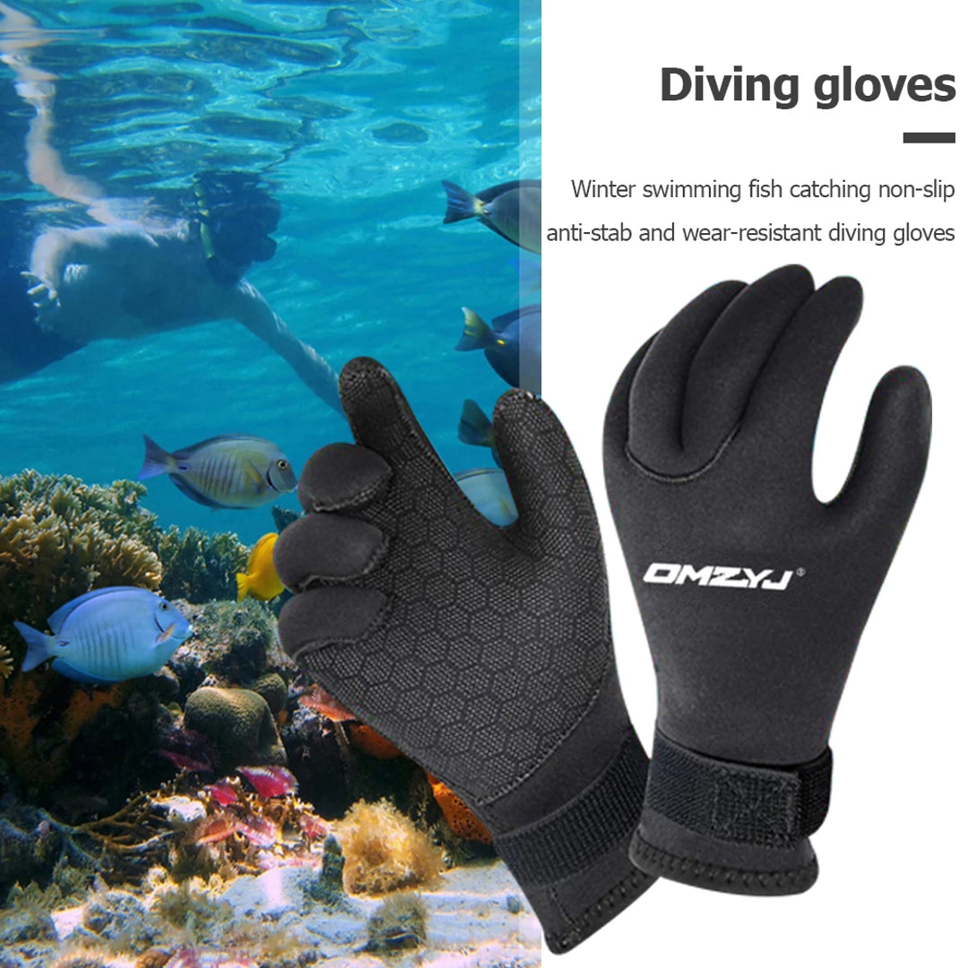 Guantes Neopreno 5mm Buceo Calidos Resistentes Ajustables