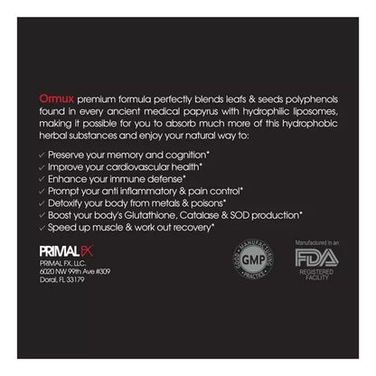 Ormux Suplemento En Polvo Sabor Piña Pote 120gr - Primal Fx