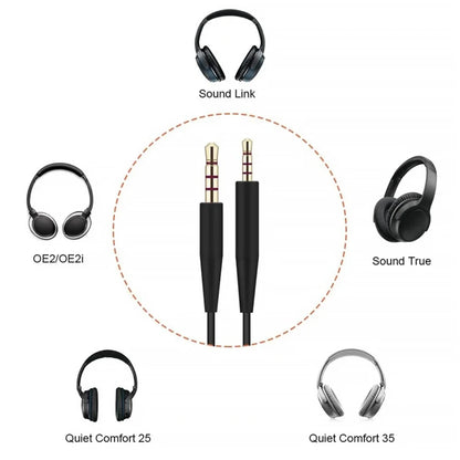 Cable de Repuesto Para Audífonos Bose QC25 QC35 OE2 AE2 700