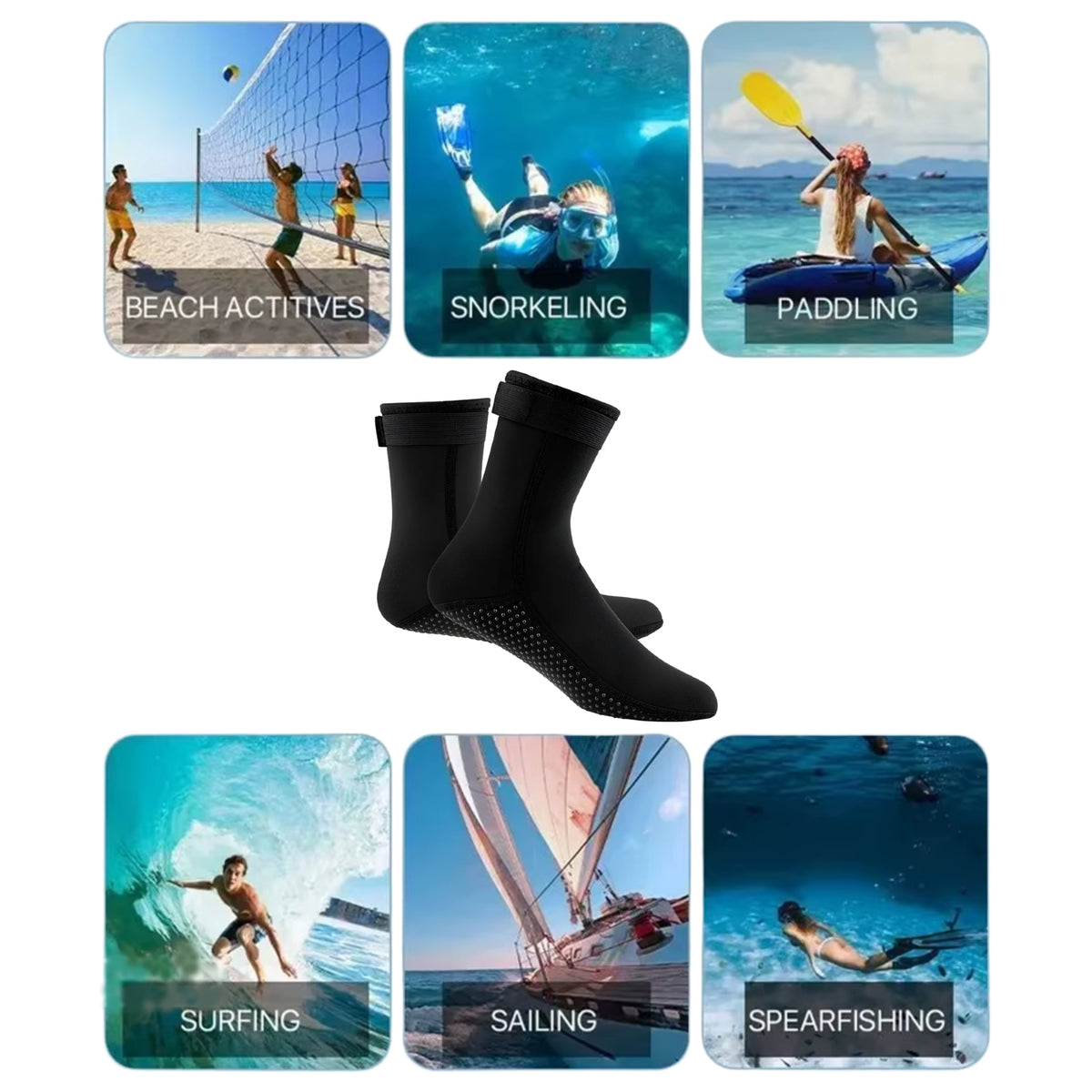 Calcetines Buceo Agua Zapatos Playa Botin Neopreno 3mm