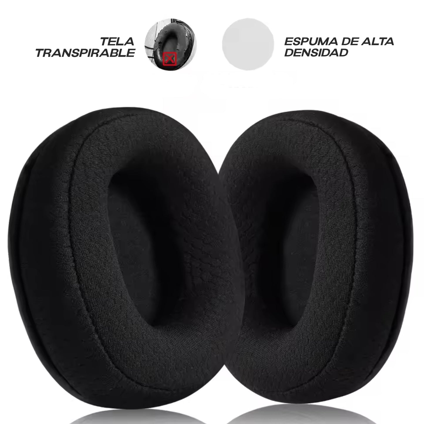 Almohadillas Para Audifono Redragon Zeus-x H510 Helios H710 - Negro