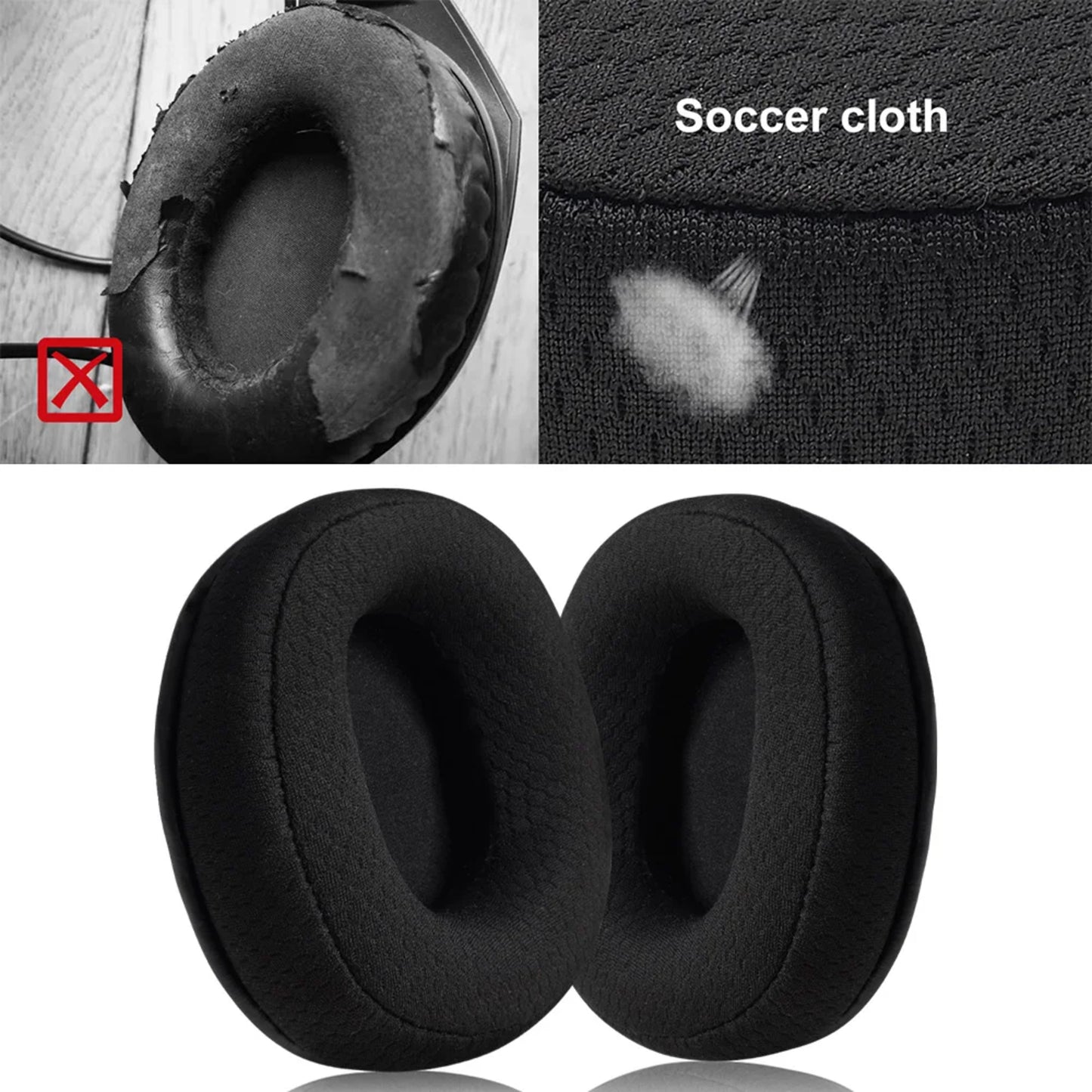 Almohadillas Para Audifono Redragon Zeus-x H510 Helios H710 - Negro