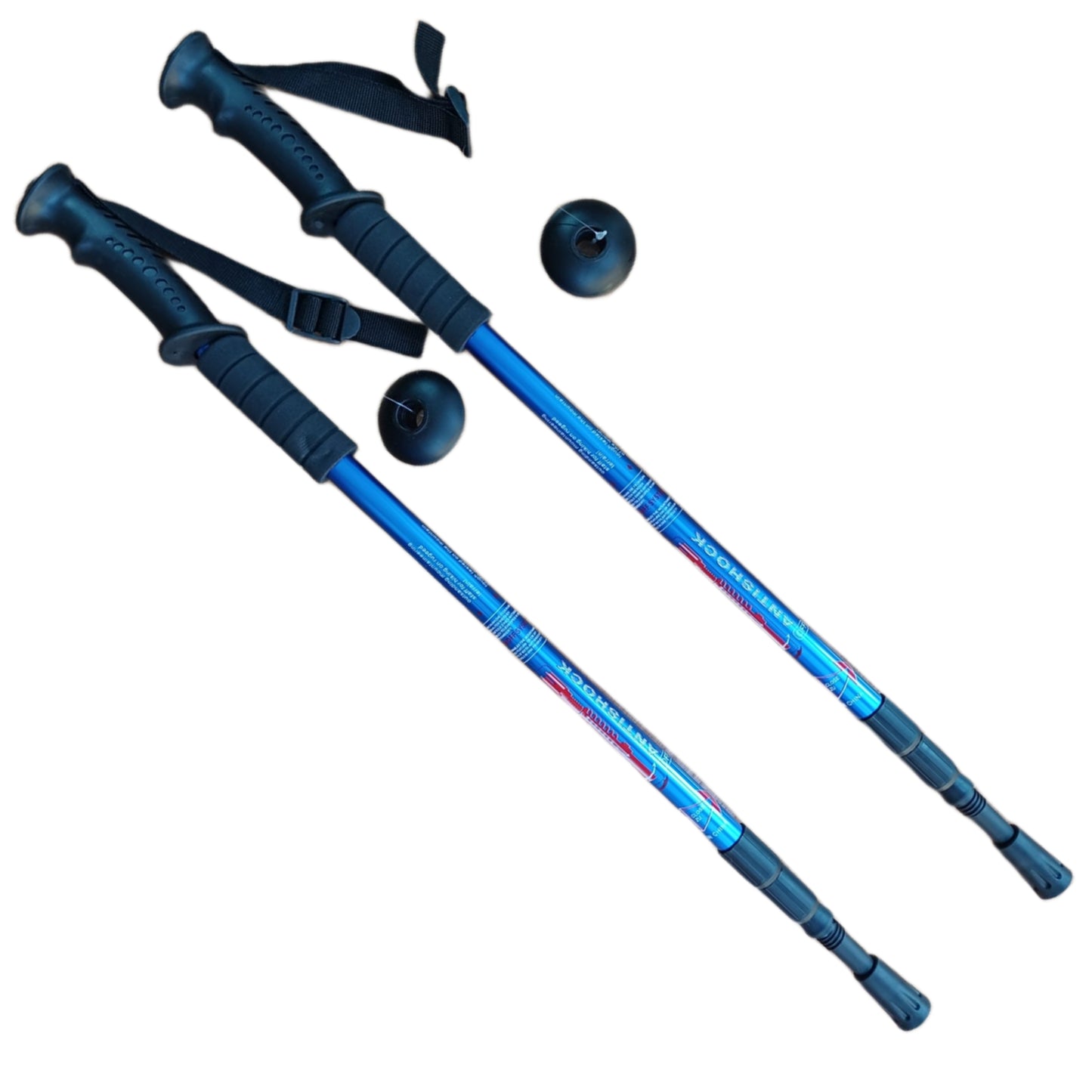 Pack 2 Bastones Trekking Palos Senderismo 3 Tramos Antishock