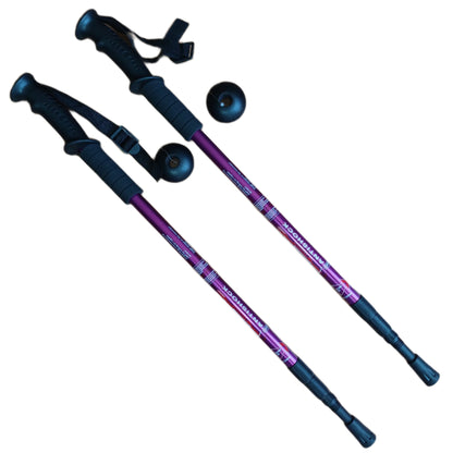 Pack 2 Bastones Trekking Palos Senderismo 3 Tramos Antishock