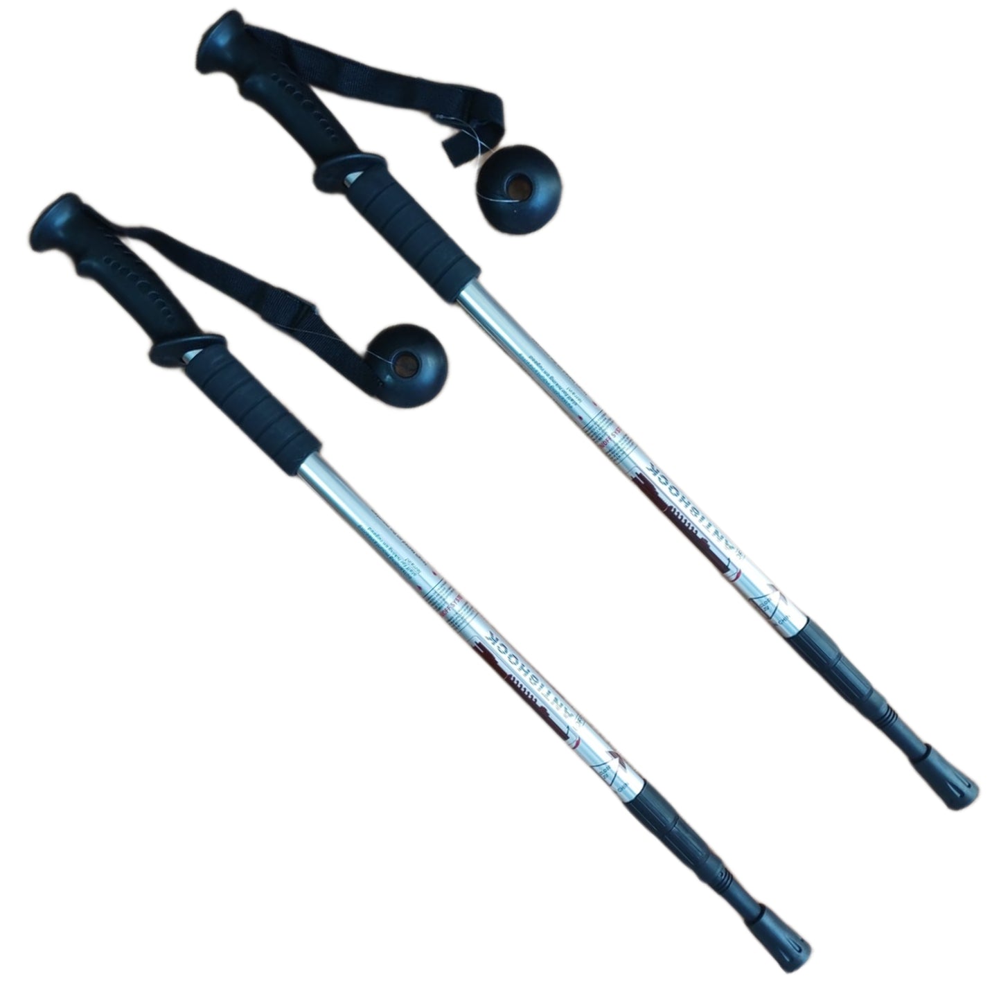 Pack 2 Bastones Trekking Palos Senderismo 3 Tramos Antishock
