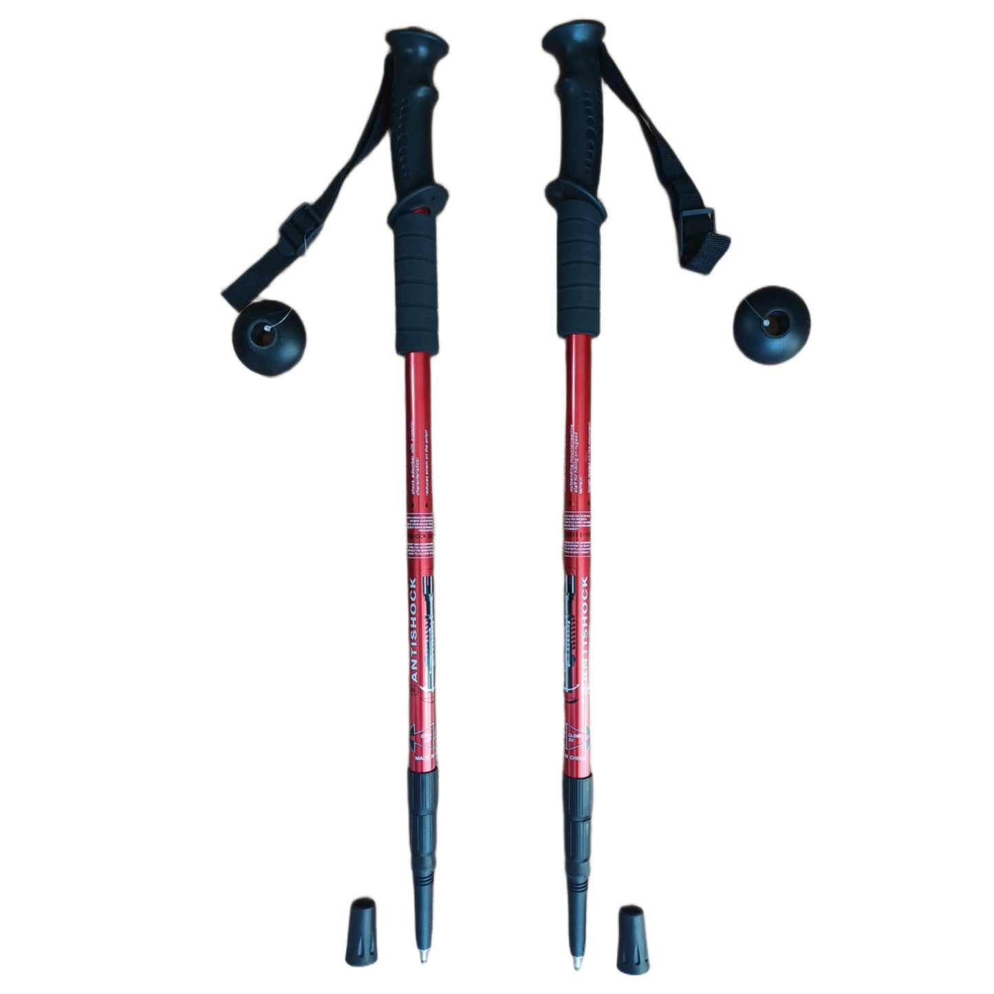 Pack 2 Bastones Trekking Palos Senderismo 3 Tramos Antishock
