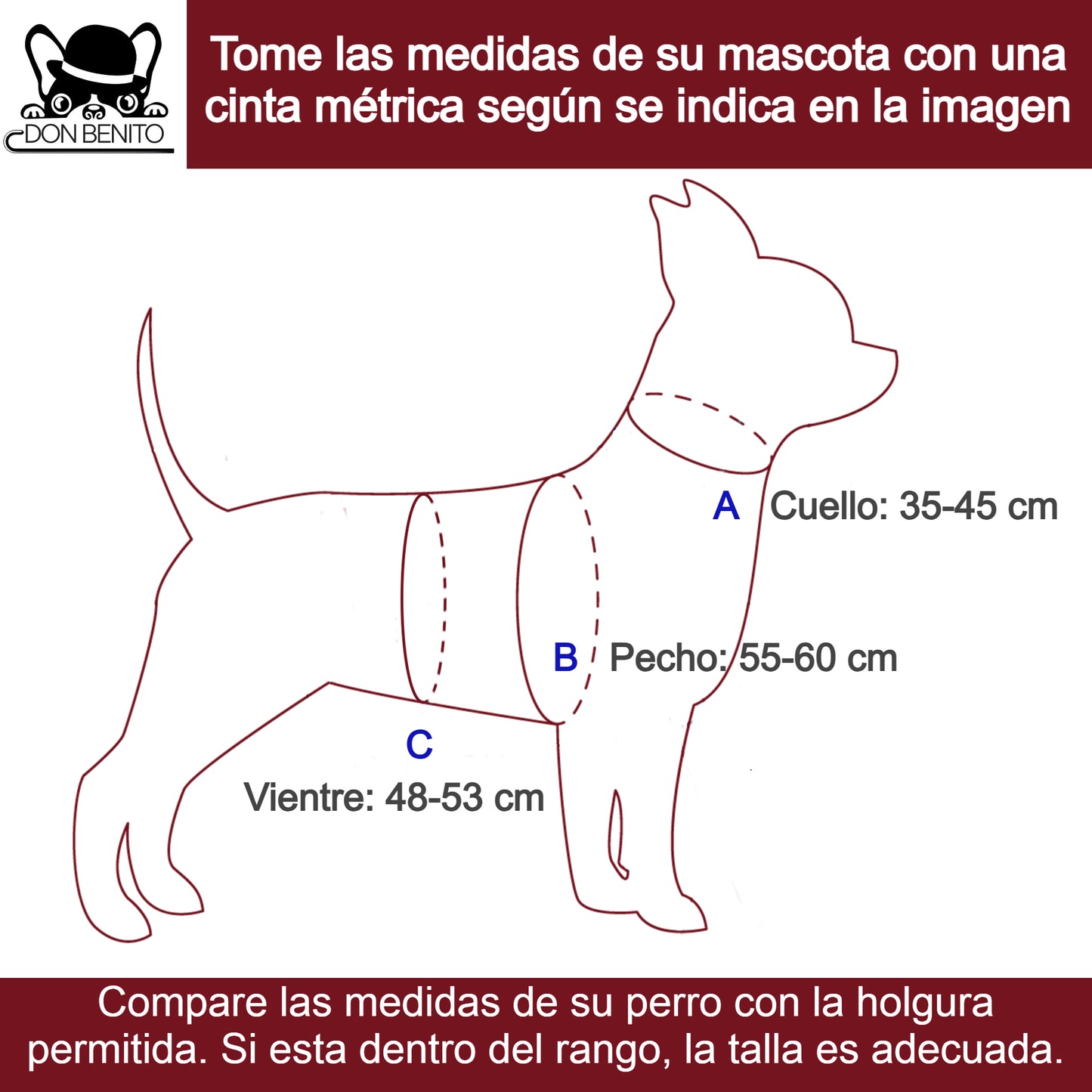 Polerón Chaleco Abrigo Para Perros Bulldog Frances Talla Unica - Calypso